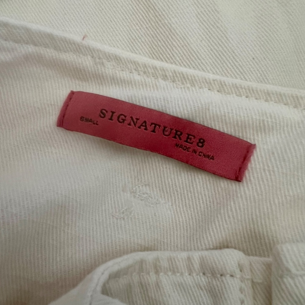 Signature 8 White Denim Overalls - Picture 13 of 15